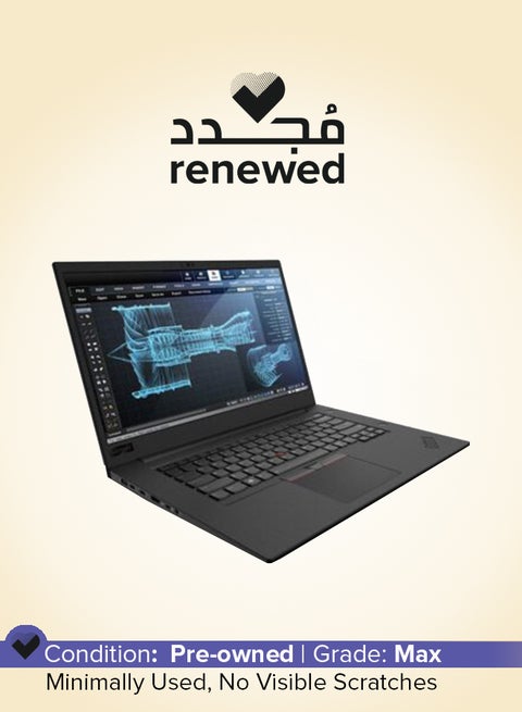 Renewed - ThinkPad P51 Laptop With 15.6-inch Full HD Display,Core i7/7th Gen/32GB/512GB SSD/NVIDIA Quadro M2200 4GB Graphics/Windows 10 English Black