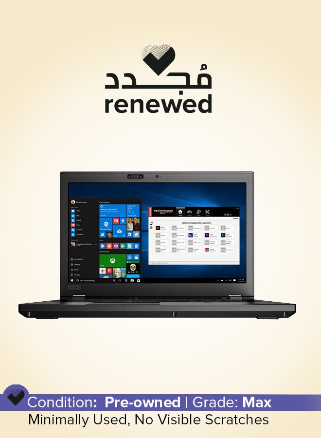 Lenovo Renewed - ThinkPad P52 Laptop With 15.6-inch Full HD Display, Xeon Processor/32GB/512GB SSD/NVIDIA Quadro P2000 4GB Graphcs/Windows 10 English Black  - Image 1