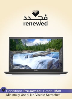 Renewed - Latitude 7400 Laptop With 14-inch Full HD Display,Core i5/8th Gen/8GB RAM/256GB SSD/Intel HD Graphics/Windows 10 English Black