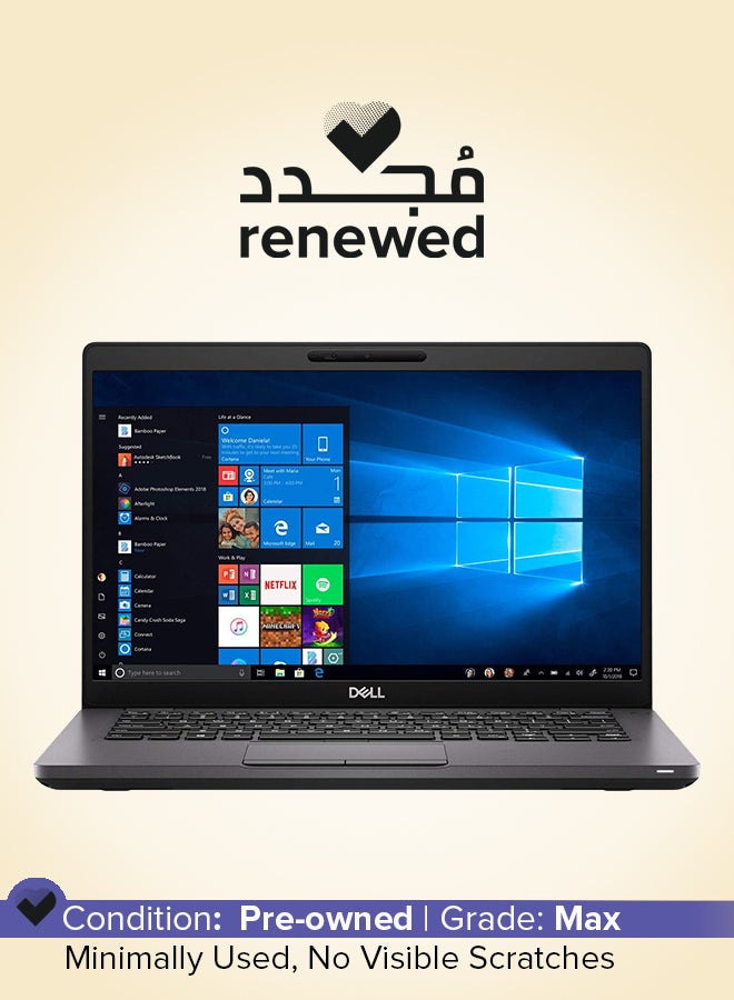ديل تم تجديده - كمبيوتر محمول Latitude 5400 بشاشة Full HD مقاس 14 بوصة، ومعالج Core i7/الجيل الثامن/ذاكرة وصول عشوائي 8 جيجابايت/محرك أقراص SSD سعة 256 جيجابايت/بطاقة رسومات Intel HD/نظام التشغيل Windows 10  - Image 1