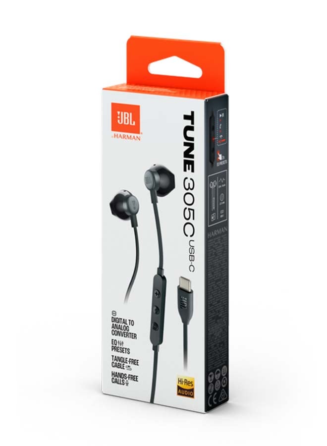 Tune 305C USB-C Wired Hi-Res In-Ear Headphones Black - pnsku/N70087217V/45/_/1719391703/aaaf48fa-f56b-4de0-8acc-10d03e0ca621