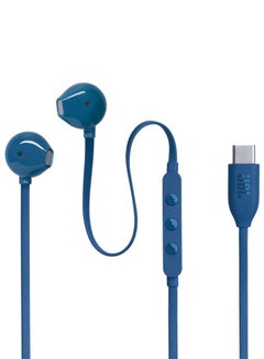 JBL Tune 305C USB-C Wired Hi-Res In-Ear Headphones Blue  - Image 3