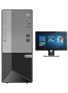 Lenovo V50T Tower PC, Core i3-13700 Processor/16GB RAM/512GB SSD/Intel UHD 730 Graphics/Windows 11 With Keyboard-Mouse+ Monitor 22 Inch Black  - Image 1