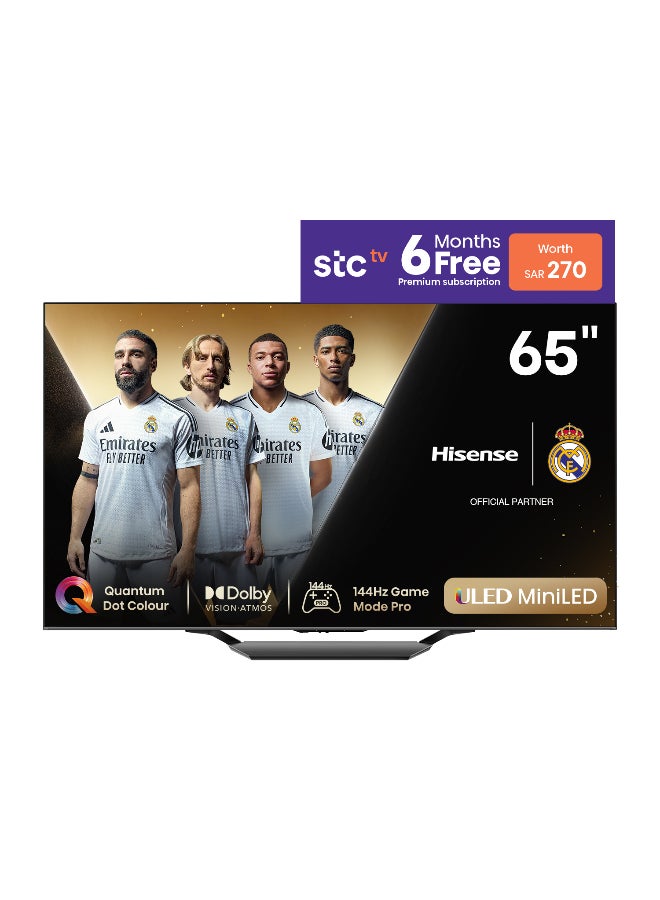 هايسنس - 65 بوصة 4K UHD MiniLED QLED144 هرتز - Image 1