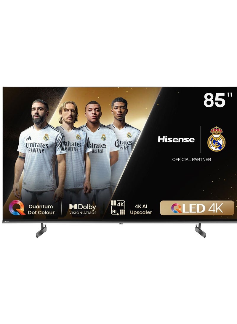 Hisense 85 Inch 4K Smart UHD QLED TV, 60Hz, Dolby VISION.ATMOS, Model 2024, Operating System VIDAA, 2 Year Warranty 85Q6N Black - Image 1