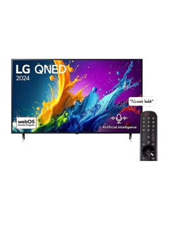 65 inch 4K QNED Smart TV 65QNED80T6B Black
