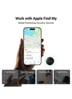 Ugreen Smart Tag, Works with Apple Find My (iOS Only), Bluetooth Finder, Keys Finder And Item Locator for Keys, Bags, Wallets, and More Black  - Image 2