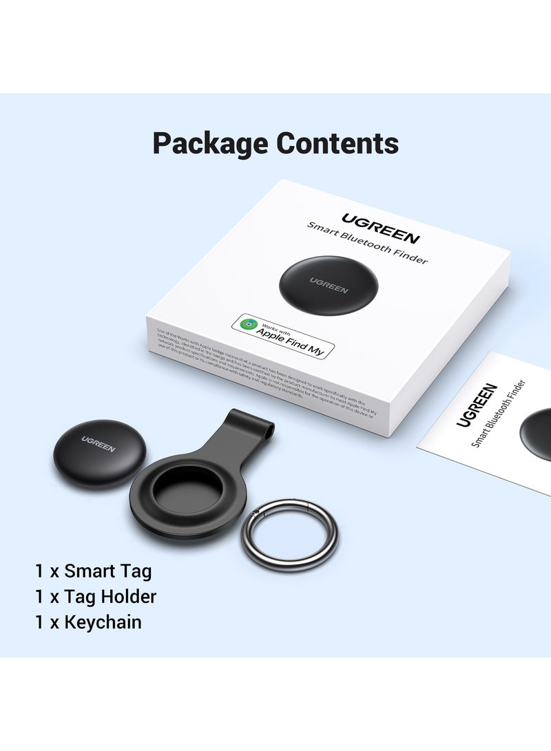 Ugreen - Smart Tag, Works with Apple Find My (iOS Only), Bluetooth Finder, Keys Finder And Item Locator for Keys, Bags, Wallets, and More Black - Image 1