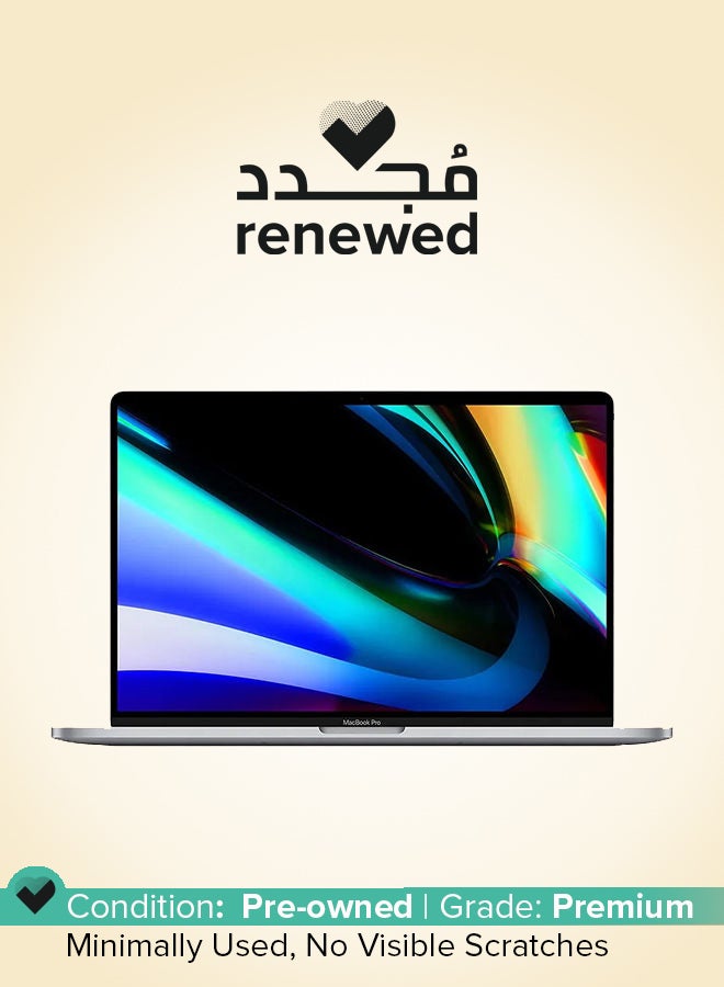 Apple Renewed - Macbook Pro (2019) Touch Bar A2141 Laptop With 16-inch Display,Intel Core i9 Processor/9th Gen/32GB RAM/512GB SSD/4GB Radeon Pro 5500M Graphics English Space Grey  - Image 1