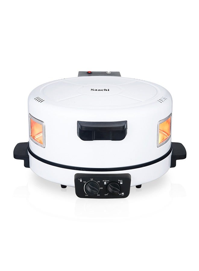 ساتشي 40cm Diameter Roti/Tortilla/Pizza Bread Maker 2200 W NL-RM-4980GT-WH White/Black  - Image 3