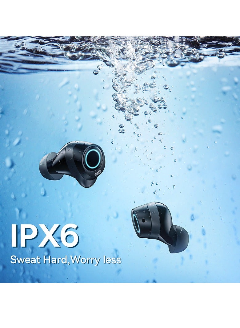Baseus Active Noise Cancelling Wireless Earbuds, Bowie MA10 Reduce Noise by Up to 95%, 140H Battery Life, IPX6 Waterproof, Deeper Bass, 4 ENC Mics, Comfortable Fit, Bluetooth 5.3 Ear Buds Black - Image 2