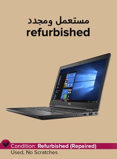 Refurbished - Latitude 5580 Laptop With 15.6-Inch Display,Core i5 Processor/7th Gen/Dual Core/8GB RAM/DDR4/256GB SSD/2GB NVIDIA Graphics/Windows 10 English Black