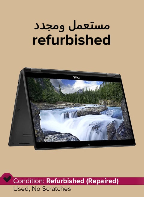 Refurbished - Latitude 7390 (2in1) Laptop With 13-Inch Display,Core i3 Processor/8th Gen/Dual Core/8GB RAM/DDR4/256GB SSD/Windows 10 English Black