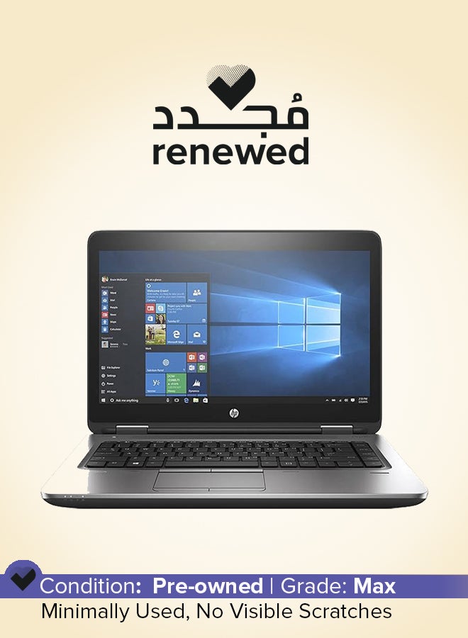 HP Renewed - ProBook 640 G3 Laptop With 14-Inch Full HD Display,Core i3/Dual Core/7th Gen/8GB RAM/256GB SSD/Windows 10/Intel HD Graphics English Black  - Image 1