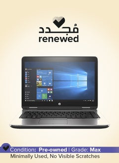 إتش بي تم تجديده - كمبيوتر محمول ProBook 640 G3 بشاشة عالية الدقة مقاس 14 بوصة، ومعالج Core i7/ثنائي النواة/الجيل السابع/ذاكرة وصول عشوائي سعتها 8 جيجابايت/محرك أقراص SSD سعة 256 جيجابايت/نظام التشغيل Windows 10/ورسومات Intel HD  - Image 1
