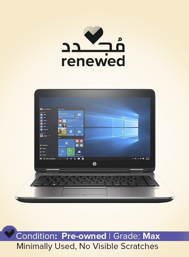 HP Renewed - ProBook 640 G3 Laptop With 14-Inch Full HD Display,Core i7/Dual Core/7th Gen/8GB RAM/256GB SSD/Windows 10/Intel HD Graphics English Black  - Image 1
