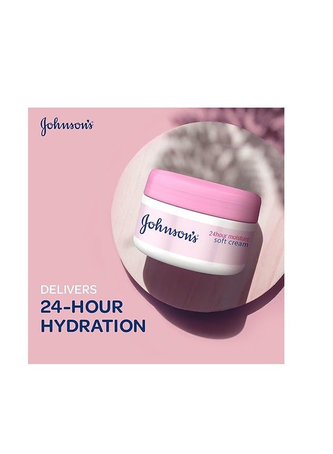 جونسون مجموعة من 3 كريمات للجسم مرطبة وناعمة لمدة 24 ساعة - Image 4