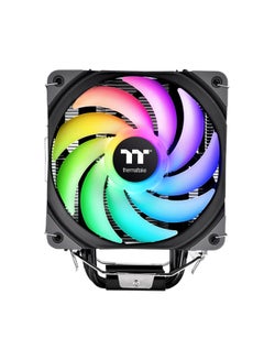 Thermaltake UX200 SE ARGB Lighting CPU Cooler, Up to 1800 RPM Fan Speed, Hydraulic Bearing, 62.72 CFM Airflow, 15 Addressable LEDs, Intel LGA 1700 / AM5 | CL-P105-AL12SW-A Black  - Image 3