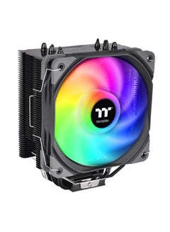 Thermaltake UX200 SE ARGB Lighting CPU Cooler, Up to 1800 RPM Fan Speed, Hydraulic Bearing, 62.72 CFM Airflow, 15 Addressable LEDs, Intel LGA 1700 / AM5 | CL-P105-AL12SW-A Black  - Image 1