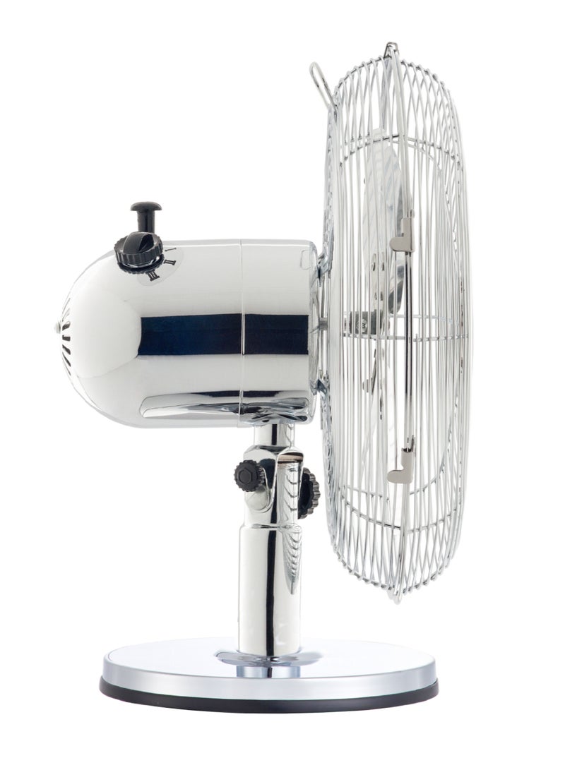 Crownline Metal Blade Table Fan With Tilt, Oscillation, And 3-Speed Control TF-403 Metal - Image 3