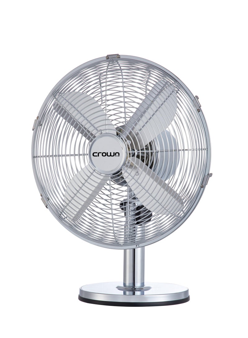 Crownline Metal Blade Table Fan With Tilt, Oscillation, And 3-Speed Control TF-403 Metal - Image 2