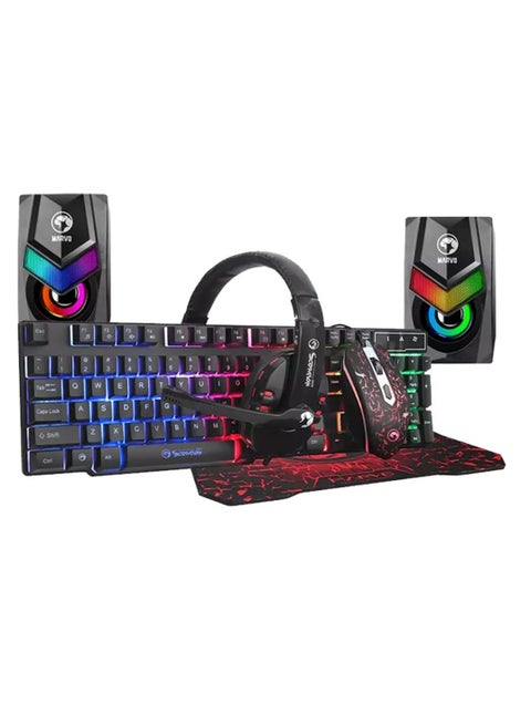 CM-390 PRO 6-in-1 STARTER KIT ( Keyboard, Mouse, Headset, Mouse Pad & Speakers)