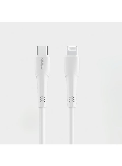Type C To Lightning Fast Charging Data Cable White