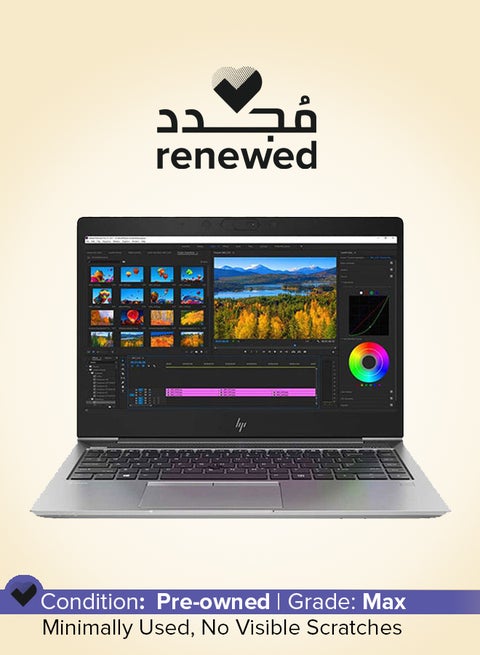 Renewed - Zbook 15u G5 Laptop With 15.6-Inch Display/ Intel Core i7 Processor/8th Gen/16GB RAM/256GB SSD/Windows 10 Pro English Black
