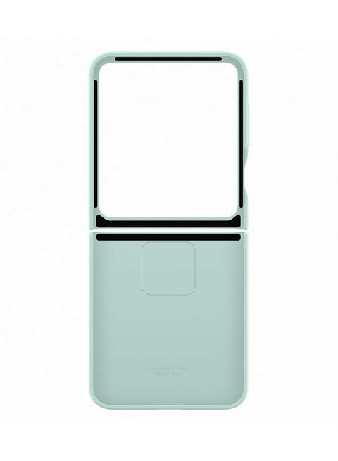 Samsung Galaxy Z Flip6 Flap Vegan Leather Case Light Green