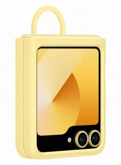 Samsung Samsung Galaxy Z Flip6 Silicone Case With Ring Yellow  - Image 3