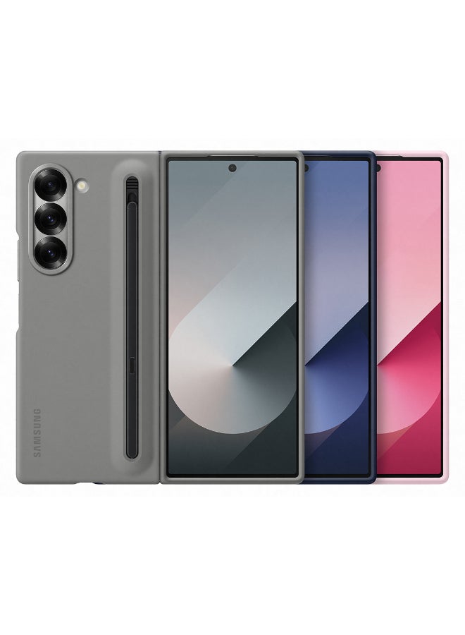 Samsung Galaxy Z Fold6 Silm S Pen Grip Case Gray - Image 3