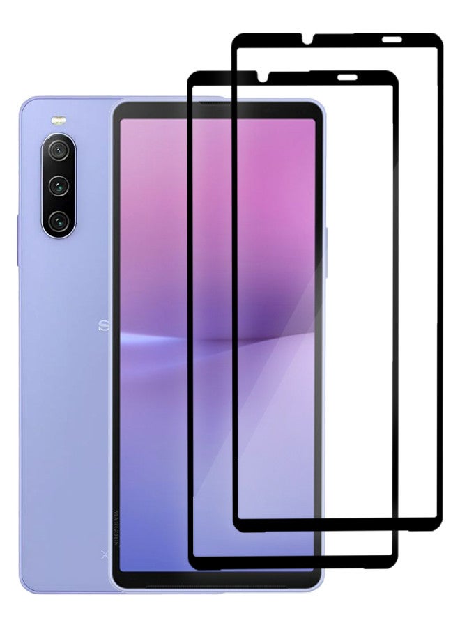 مارجون [لـ سوني إكسبيريا 10 V] 2 عبوة واقي شاشة زجاج مقسى مضاد للخدش واقي شاشة صديق للحافظة فيلم واقي شفاف عالي الدقة - Image 1