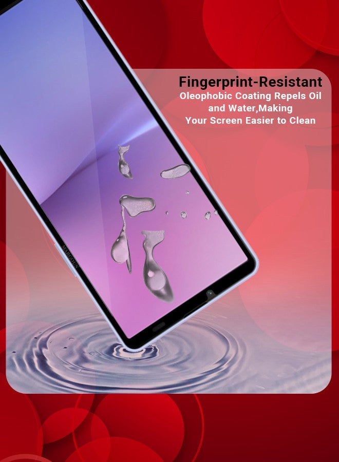 مارجون [لـ سوني إكسبيريا 10 V] 2 عبوة واقي شاشة زجاج مقسى مضاد للخدش واقي شاشة صديق للحافظة فيلم واقي شفاف عالي الدقة - Image 3