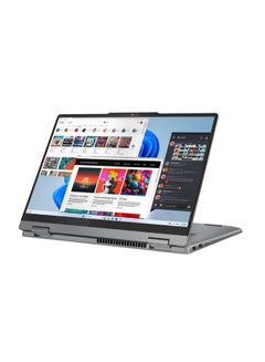 Lenovo IdeaPad 5 Convertible 2-In-1 Laptop With 14-Inch Display, Core i5-13420H Processor/8GB RAM/512GB SSD/Intel UHD Graphics/Windows 11 Home + Lenovo Digital Pen 2 English/Arabic Luna Grey  - Image 4