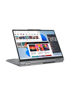 Lenovo IdeaPad 5 Convertible 2-In-1 Laptop With 14-Inch Display, Core i5-13420H Processor/8GB RAM/512GB SSD/Intel UHD Graphics/Windows 11 Home + Lenovo Digital Pen 2 English/Arabic Luna Grey  - Image 3