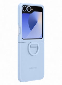Samsung Samsung Galaxy Z Flip6 Silicone Case With Ring Blue  - Image 4