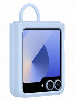 Samsung Samsung Galaxy Z Flip6 Silicone Case With Ring Blue  - Image 3