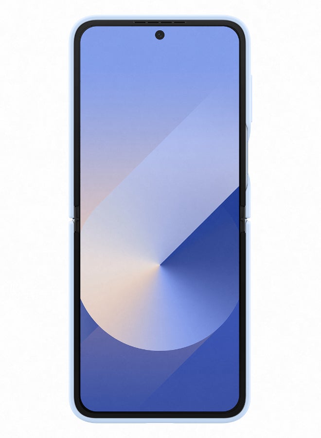 Samsung Galaxy Z Flip6 Silicone Case With Ring Blue - Image 2