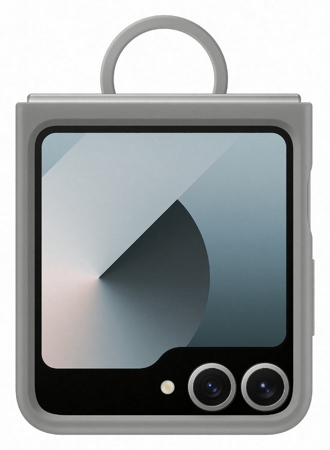 Samsung Samsung Galaxy Z Flip6 Silicone Case With Ring Gray  - Image 1