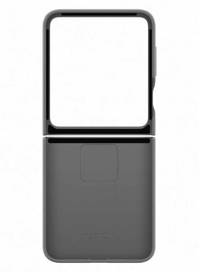 Samsung Galaxy Z Flip6 Silicone Case With Ring Gray