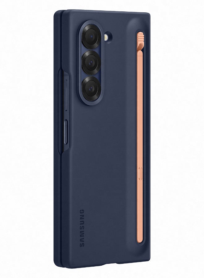 Samsung Galaxy Z Fold6 Slim S Pen Grip Case Dark Blue - Image 3