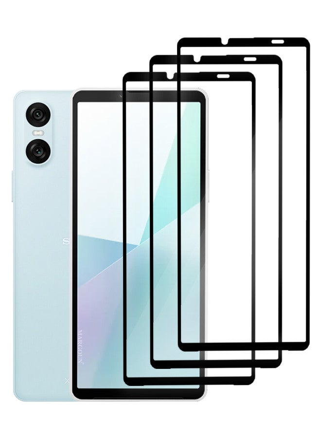 MARGOUN [for Sony Xperia 10 VI] 3 Pack Screen Protector Tempered Glass Anti-Scratch Screen Protector Case Friendly HD Clear Protective Film Clear - Image 1
