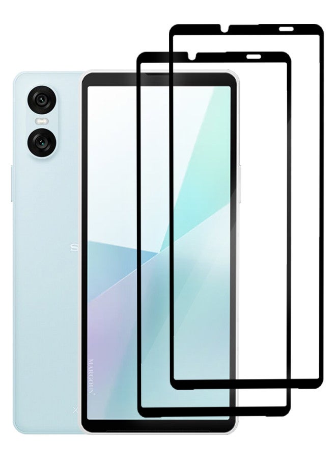 MARGOUN [for Sony Xperia 10 VI] 2 Pack Screen Protector Tempered Glass Anti-Scratch Screen Protector Case Friendly HD Clear Protective Film Clear - Image 1