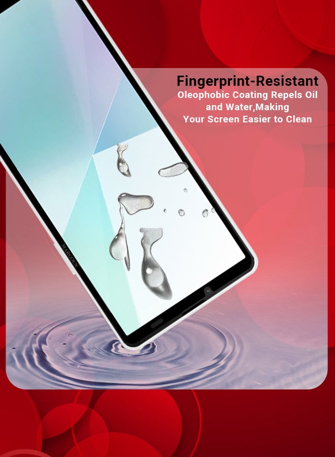 MARGOUN [for Sony Xperia 10 VI] 2 Pack Screen Protector Tempered Glass Anti-Scratch Screen Protector Case Friendly HD Clear Protective Film Clear - Image 3
