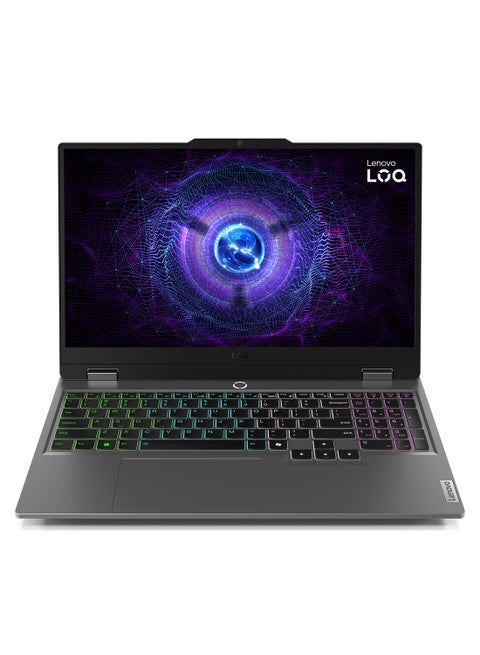 LOQ 15IRX9 Gaming Laptop With 15.6-Inch FHD Display, Core i7-13650HX Processor/24GB RAM/512GB SSD/Nvidia Geforce RTX 4060 Graphics Card/Windows 11 English/Arabic Luna Grey