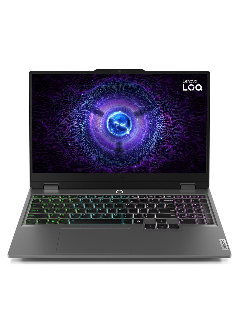 Lenovo - LOQ 15IRX9 Gaming Laptop With 15.6-Inch FHD Display, Core i7-13650HX Processor/24GB RAM/512GB SSD/Nvidia Geforce RTX 4060 Graphics Card/Windows 11 English/Arabic Luna Grey - Image 1