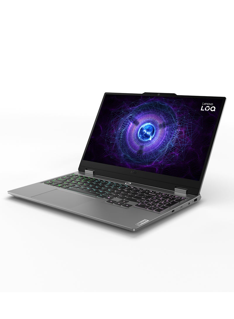 Lenovo - LOQ 15IRX9 Gaming Laptop With 15.6-Inch FHD Display, Core i7-13650HX Processor/24GB RAM/512GB SSD/Nvidia Geforce RTX 4060 Graphics Card/Windows 11 English/Arabic Luna Grey - Image 1