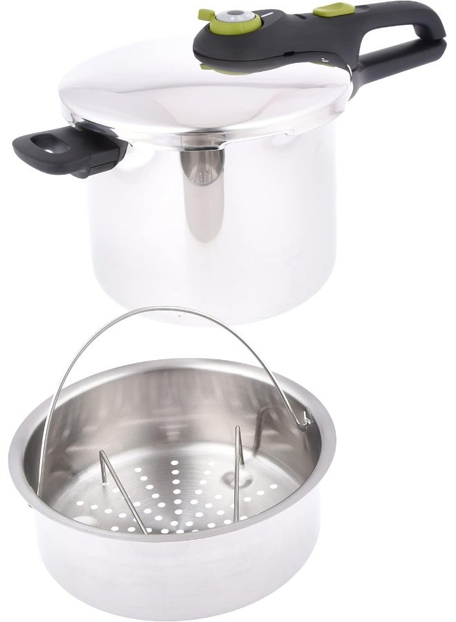 Tefal - TEFAL Pressure Cooker | Secure5 Neo ‎7 Litre For 5/8 people | Stainless Steel | All heat sources including induction | 2 Years Warranty | P2530853 Silver/Black 7Liters - Image 1