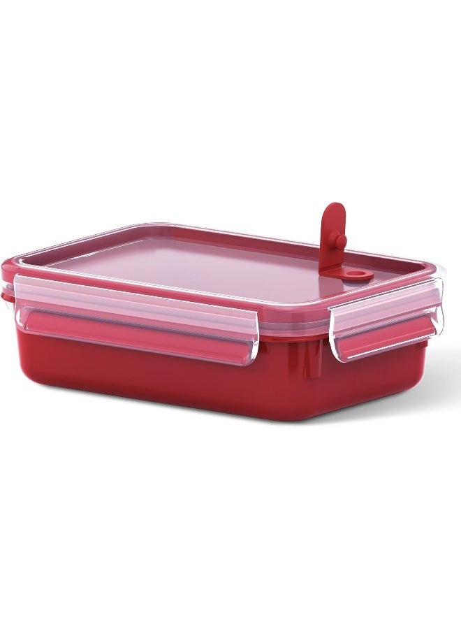 Tefal Master Seal Micro Box Plastic Container Red/Clear 0.8 LitreLiters  - Image 1