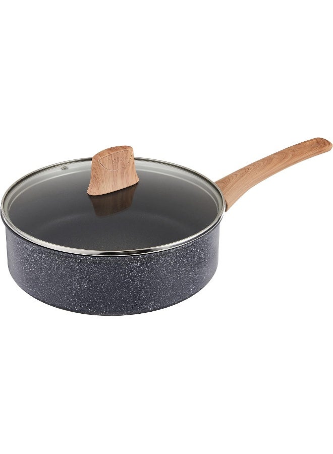 Tefal - Saute Pan | Natural Force 24 Cm Saute Pan | Easy Cleaning | Mineralia+ Non-Stick Coating | Natural Minerals | Thermo-Signal | Healthy Cooking | Made In France | 2 Years Warranty Natural Force 24cm - Image 1